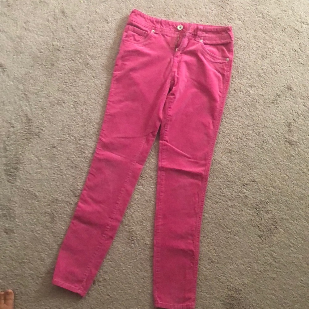 Pink Corduroy Justice Pants